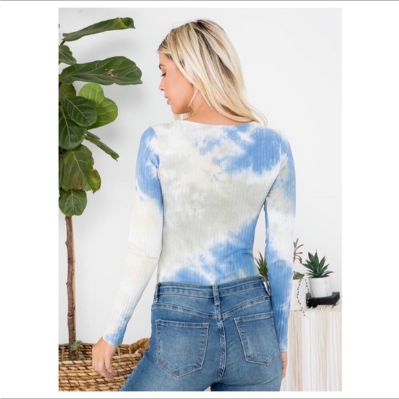 Tie-dye scoop neck Bodysuit - Picture 5 of 6